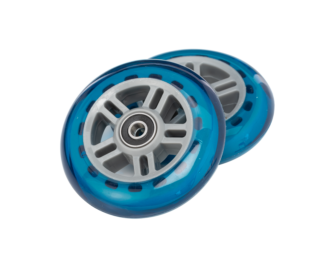 A Kick 98mm Wheels w/Bearings - Blue (Set of 2)