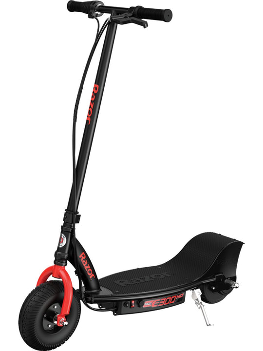 E300HD Black and Red Electric Scooter